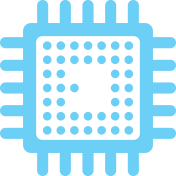 A computer chip icon