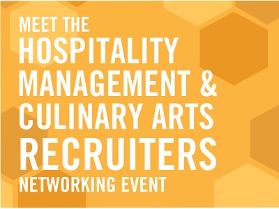 Hospitality Management and Culinary Arts Recruiters Networking Event Banner
