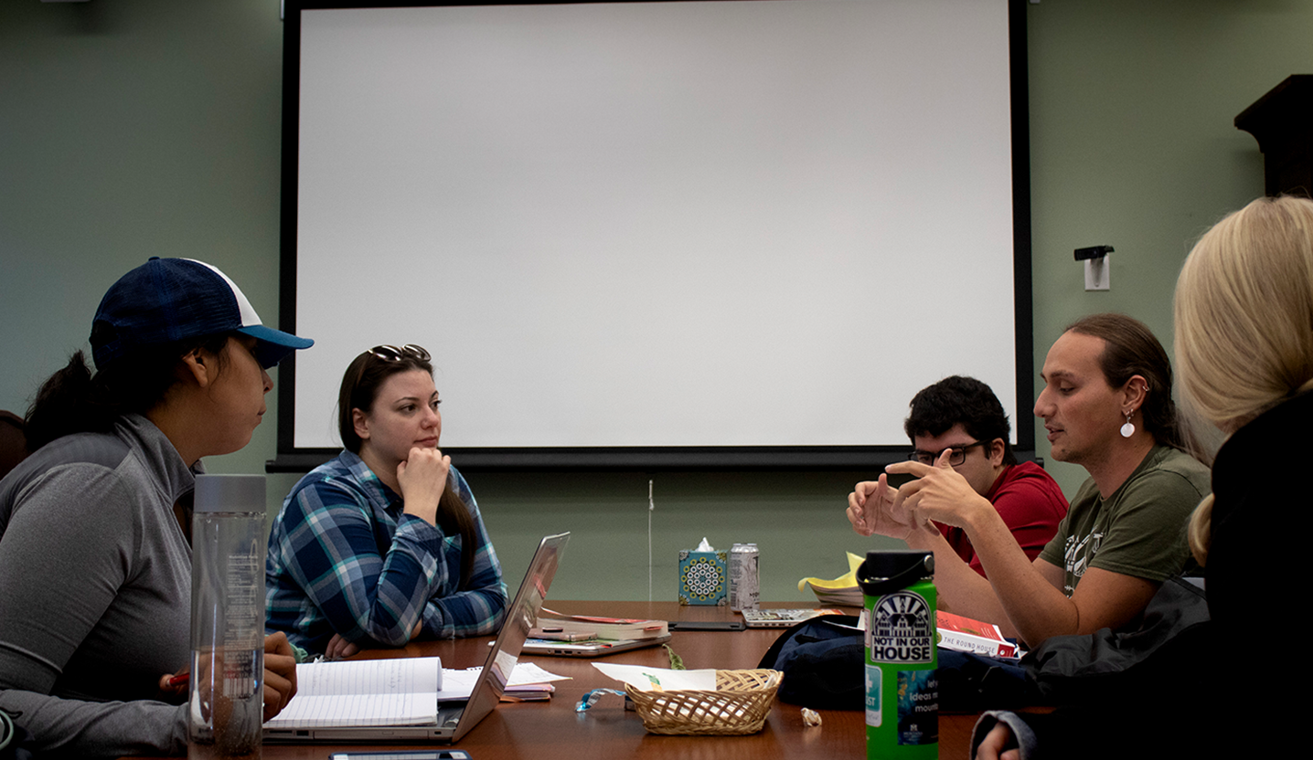A picture of the saigs or Society of American Indian Graduate Students meeting