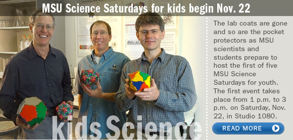 MSU Science Saturdays for kids begin Nov. 22