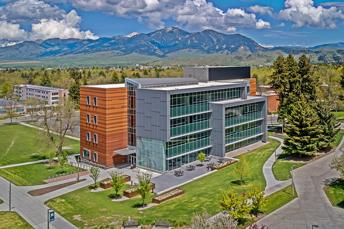 Aerial view of Jabs Hall