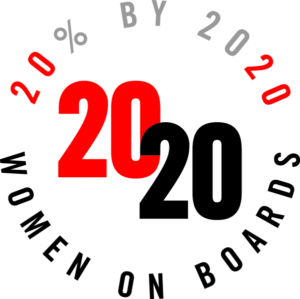 The 2020 Women on Boards logo