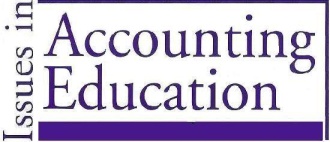 Issues in Accounting Education graphic in purple