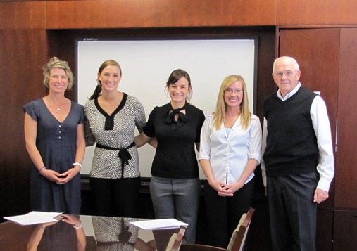 Students, faculty instructor, and client who are participating in the pro bono consulting course