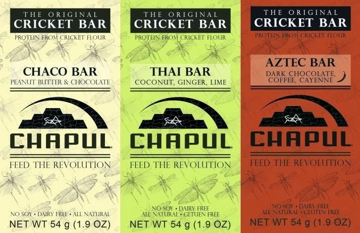 Images of the three types of Chapul Bars
