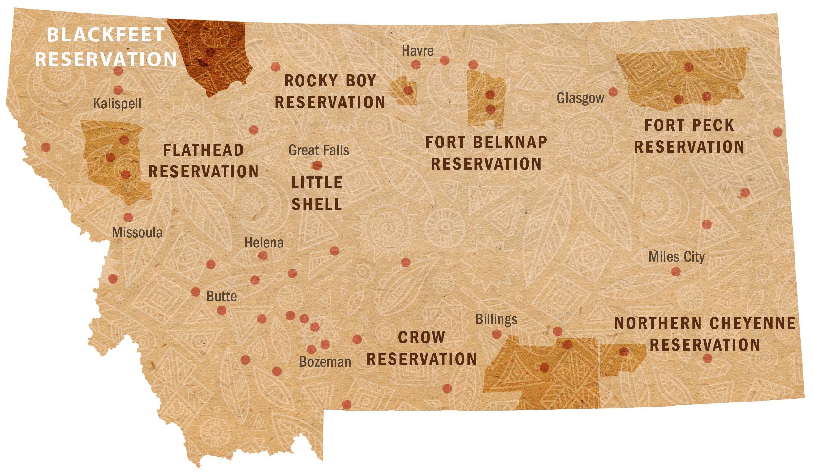 Fort Peck Reservation Map