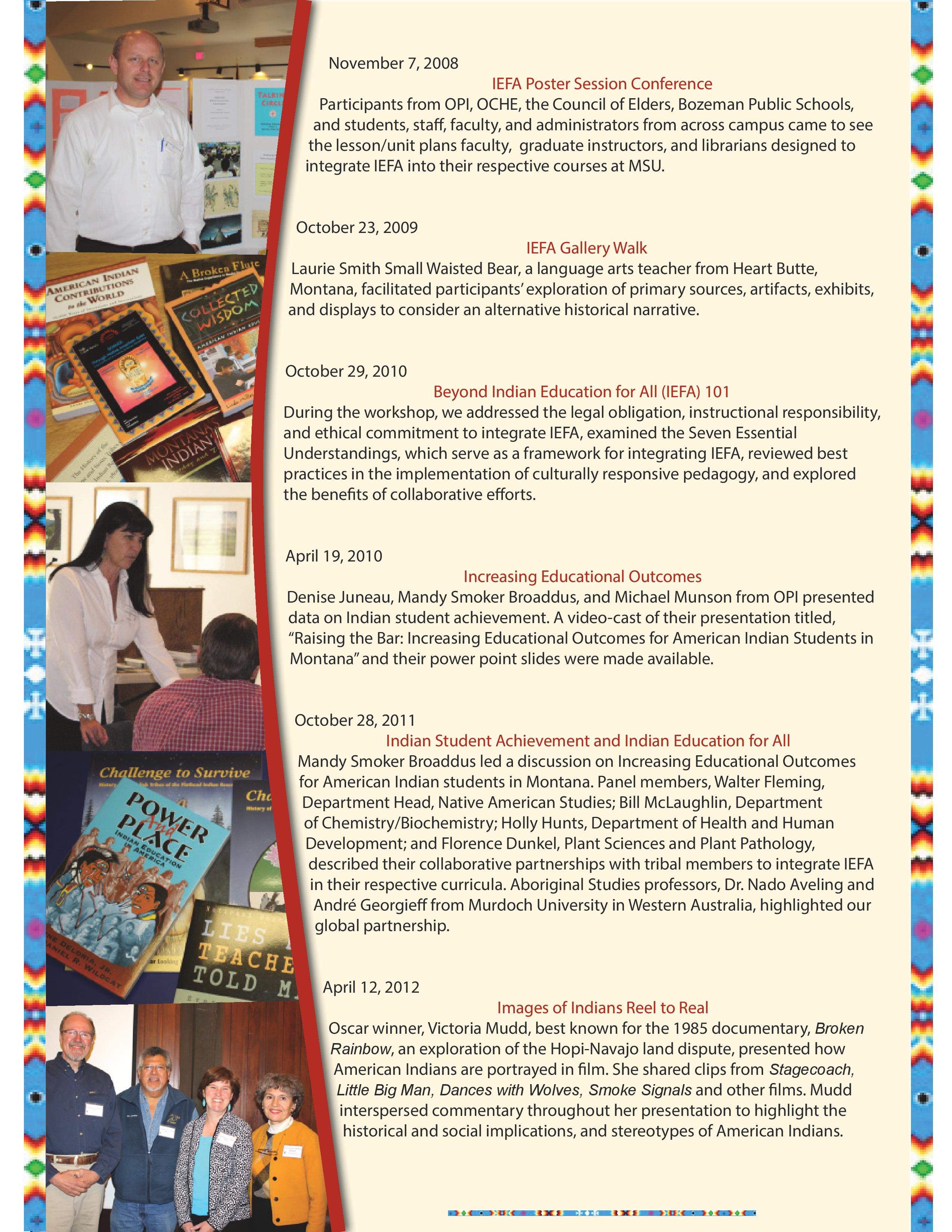 Indian education for all professonal development flyer part 2. Click on part 1 to download PDF