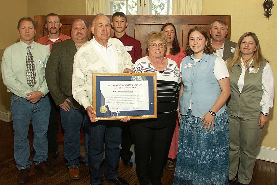 Great Falls business awarded 2004 Montana Family Business award
