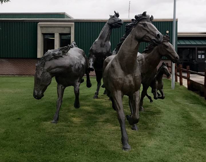 Ennis Schools Statue