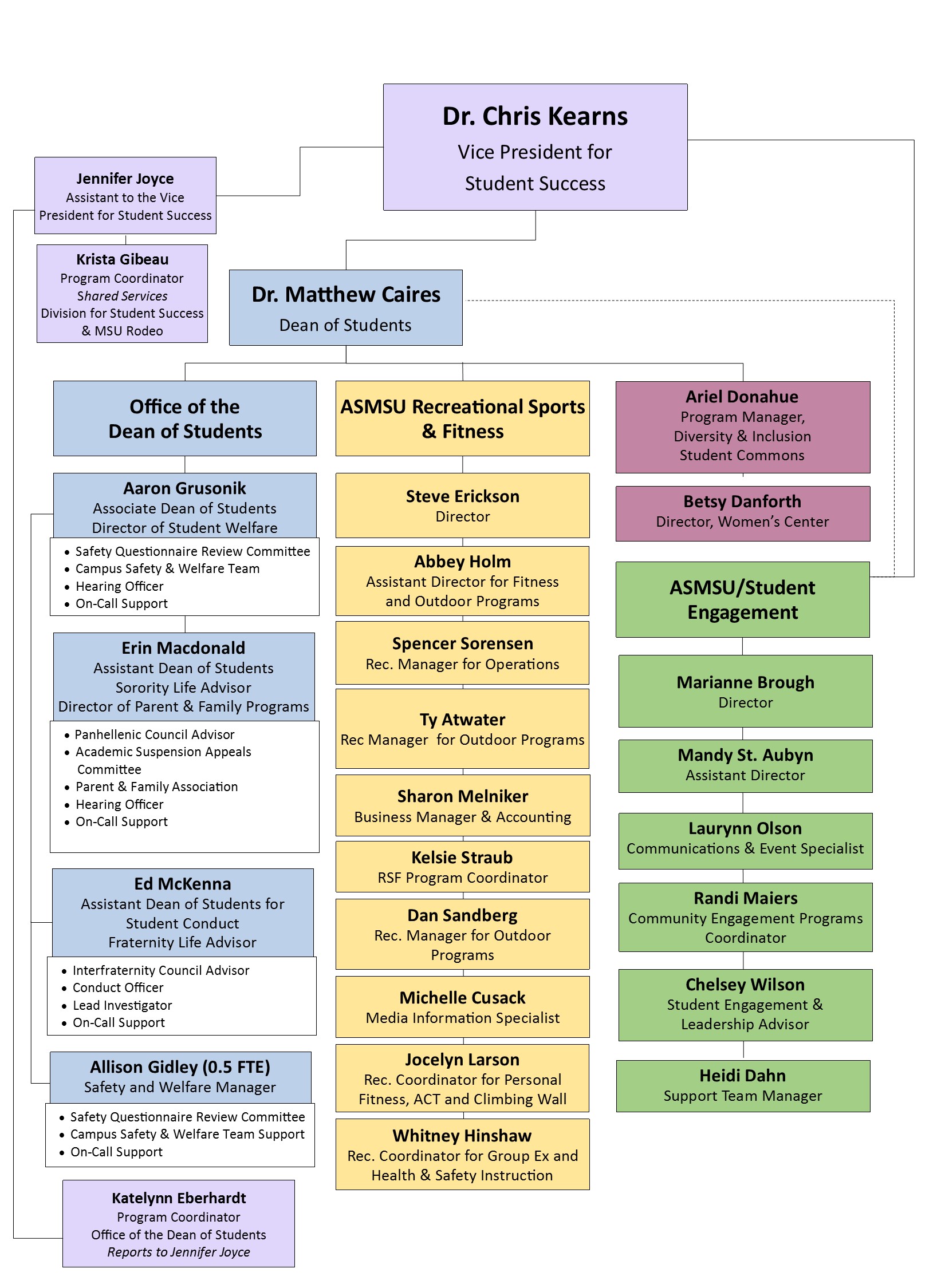 Msu Organizational Chart