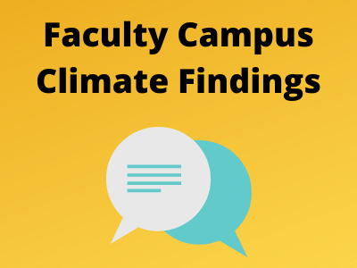 Faculty campus climate findings - gold background