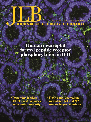 Cover of the Journal of Leukocyte Biology Cover of the Journal of Leukocyte Biology