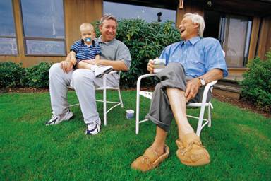 Grandpa with Son and Grandson