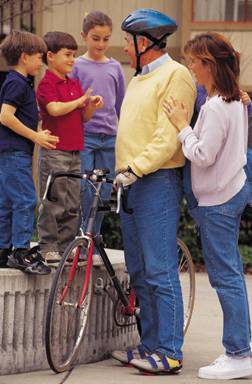 Grandpa with Grandchildren