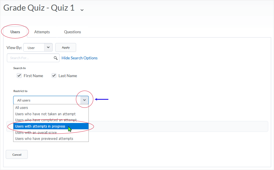 D2l Quiz Submit An Attempt In Progress Resources For D2l