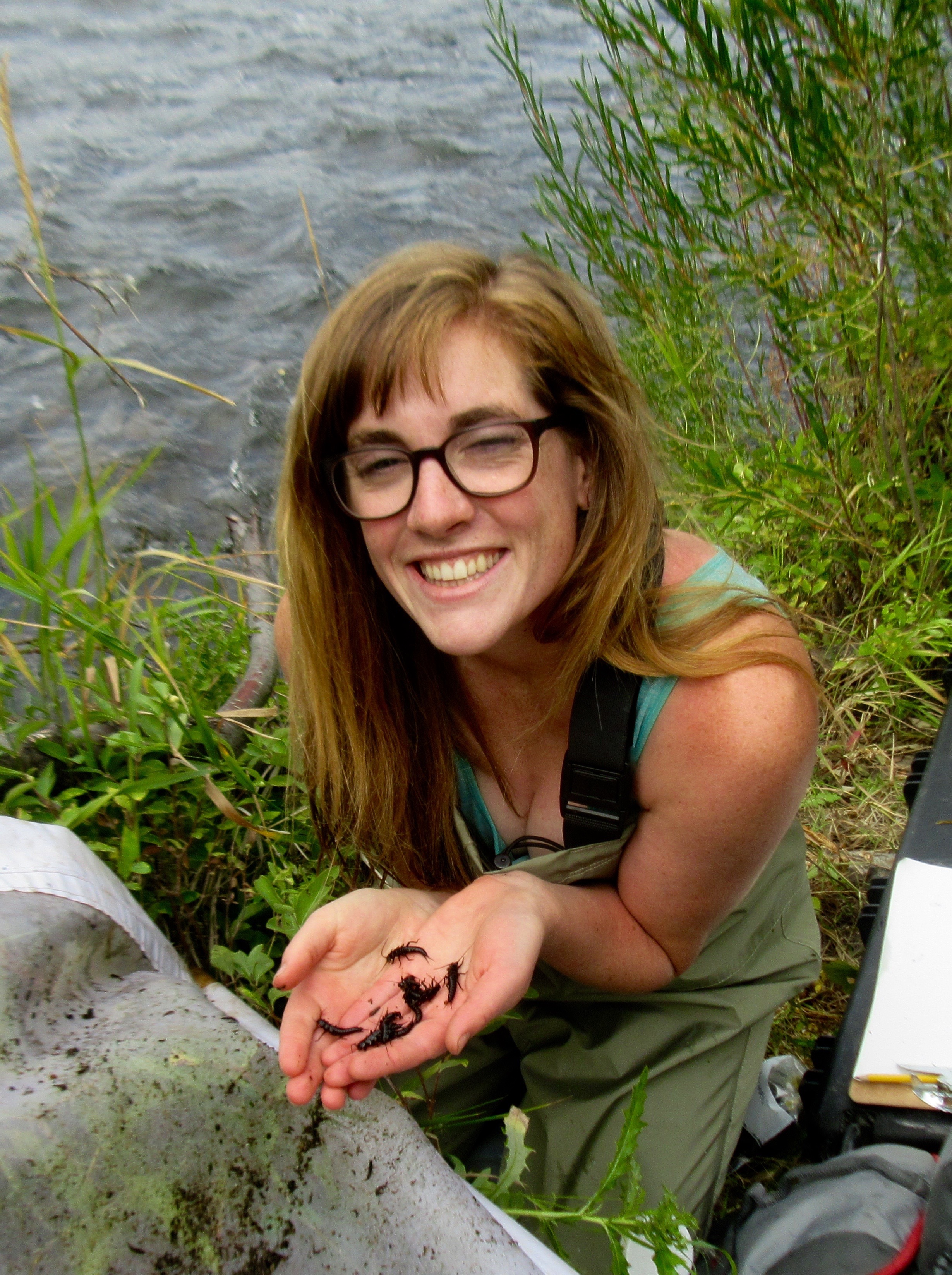 Heidi on water holding bugs