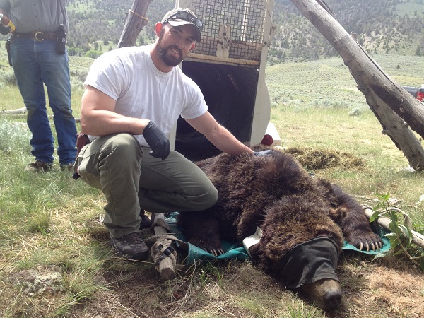 Nate with bear capture