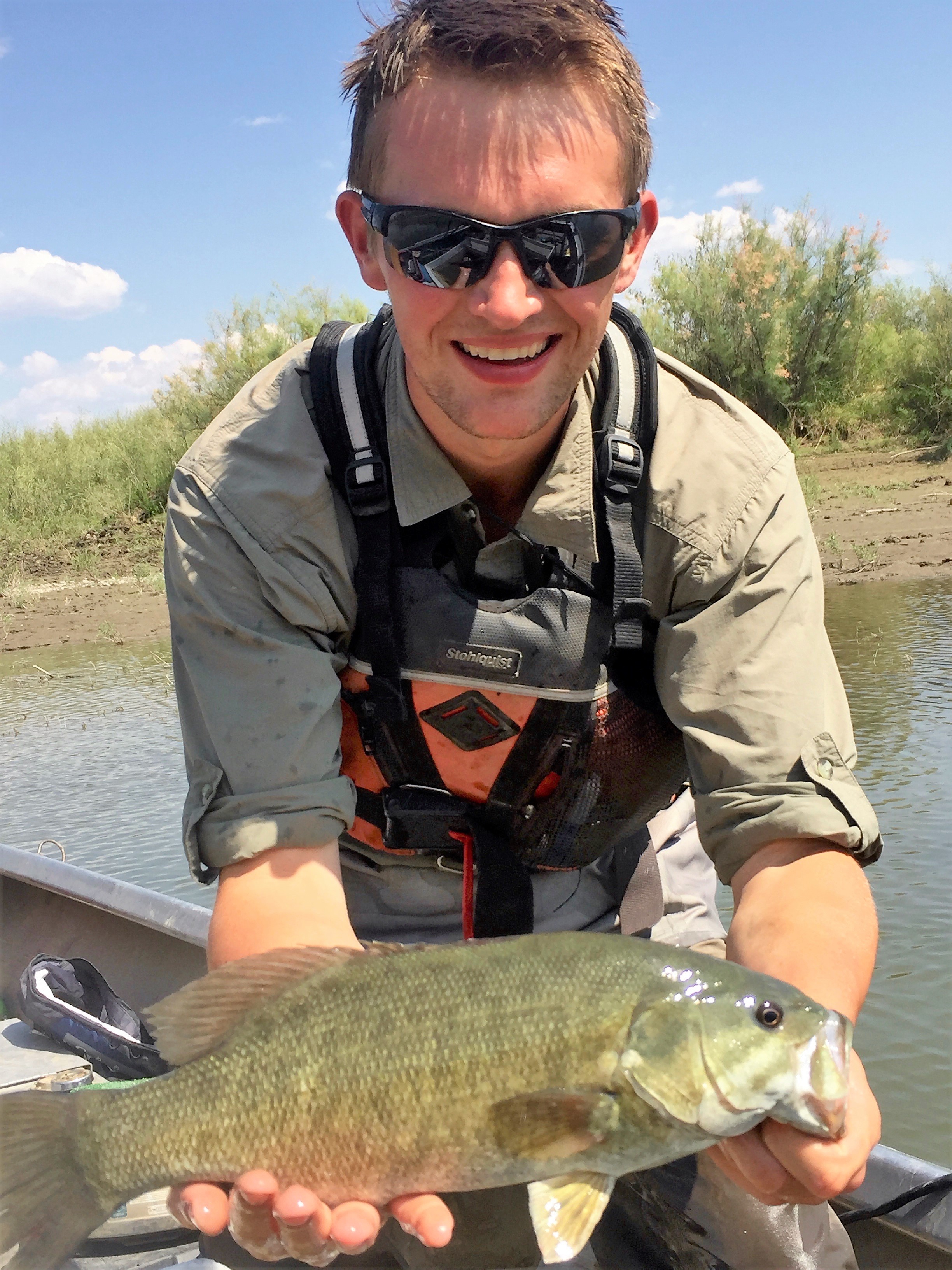 Nick Voss with fish