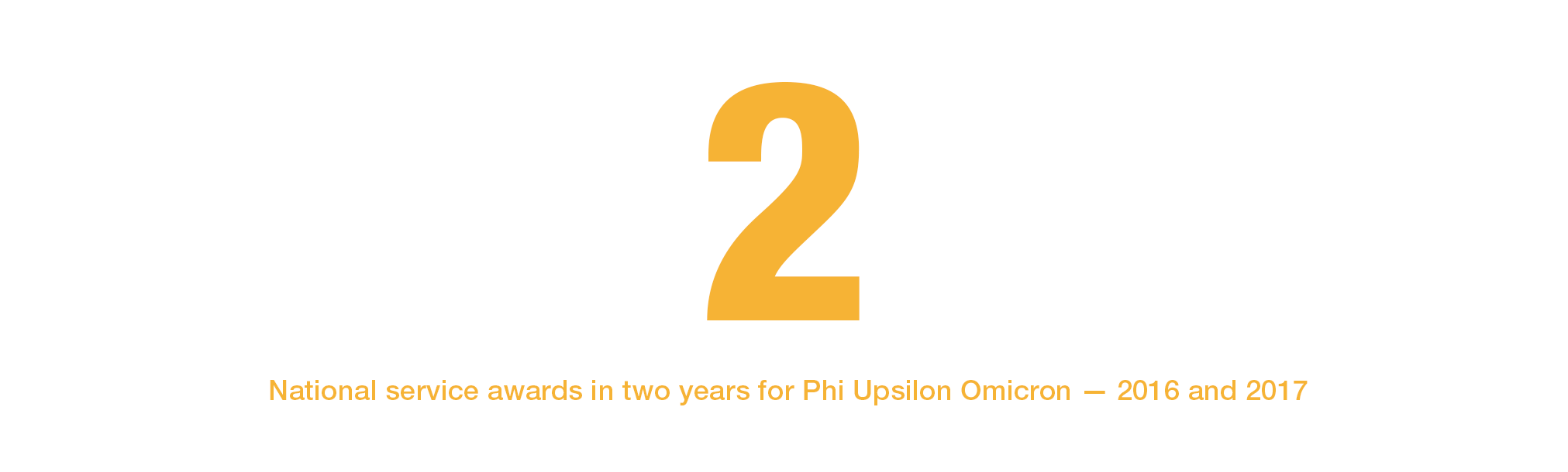 Two national service awards in two years for Phi Upsilon Omicron
