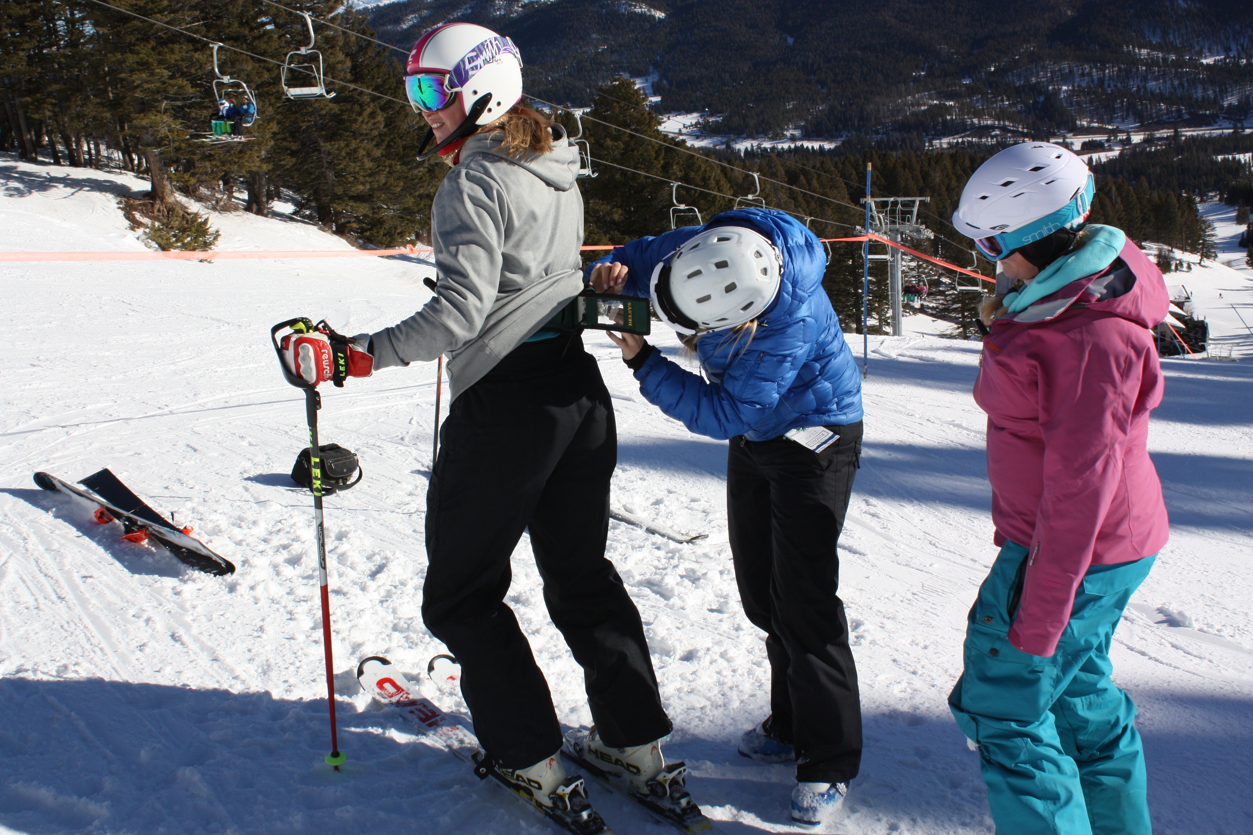 Ski research conducted at Bridger Bowl with US Ski Team