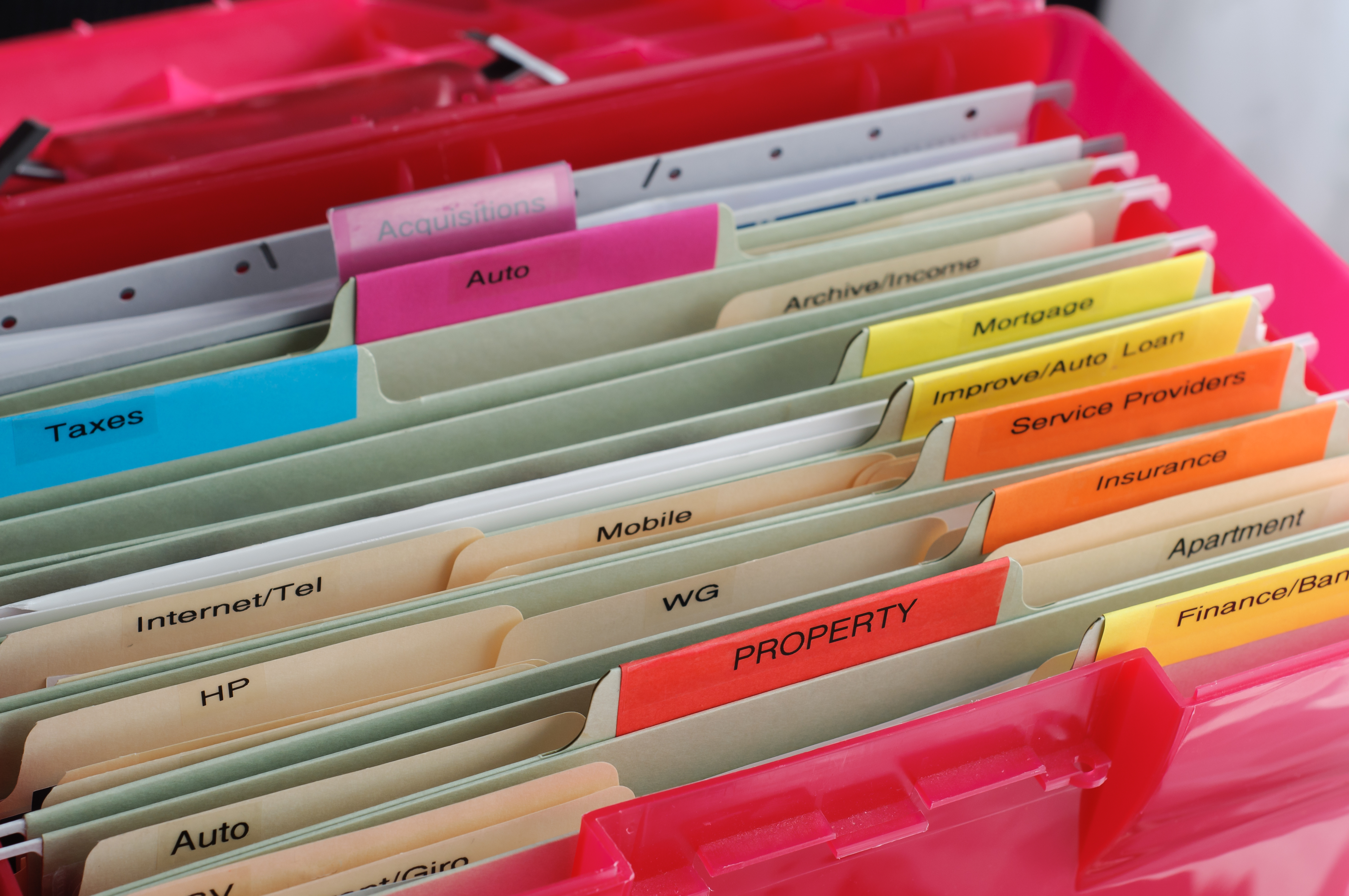 Household Recordkeeping Files