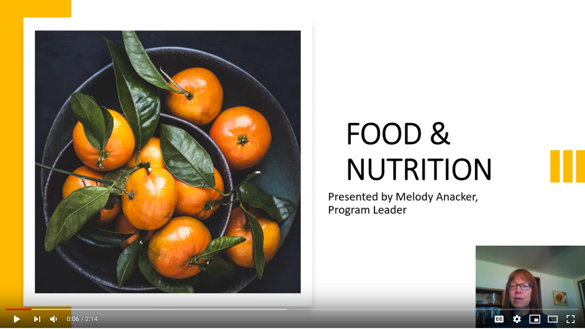 Food and nutrition dietetics video