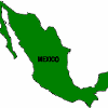 Distribution of Chagas' disease in humans in Mexico. The disease occurs throughout the country (green shading). The principal vector is Triatoma dimidiata. Redrawn from U. S. Armed Forces Institute of Pathology
