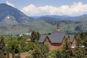 View of Montana Hall MSU campus photo