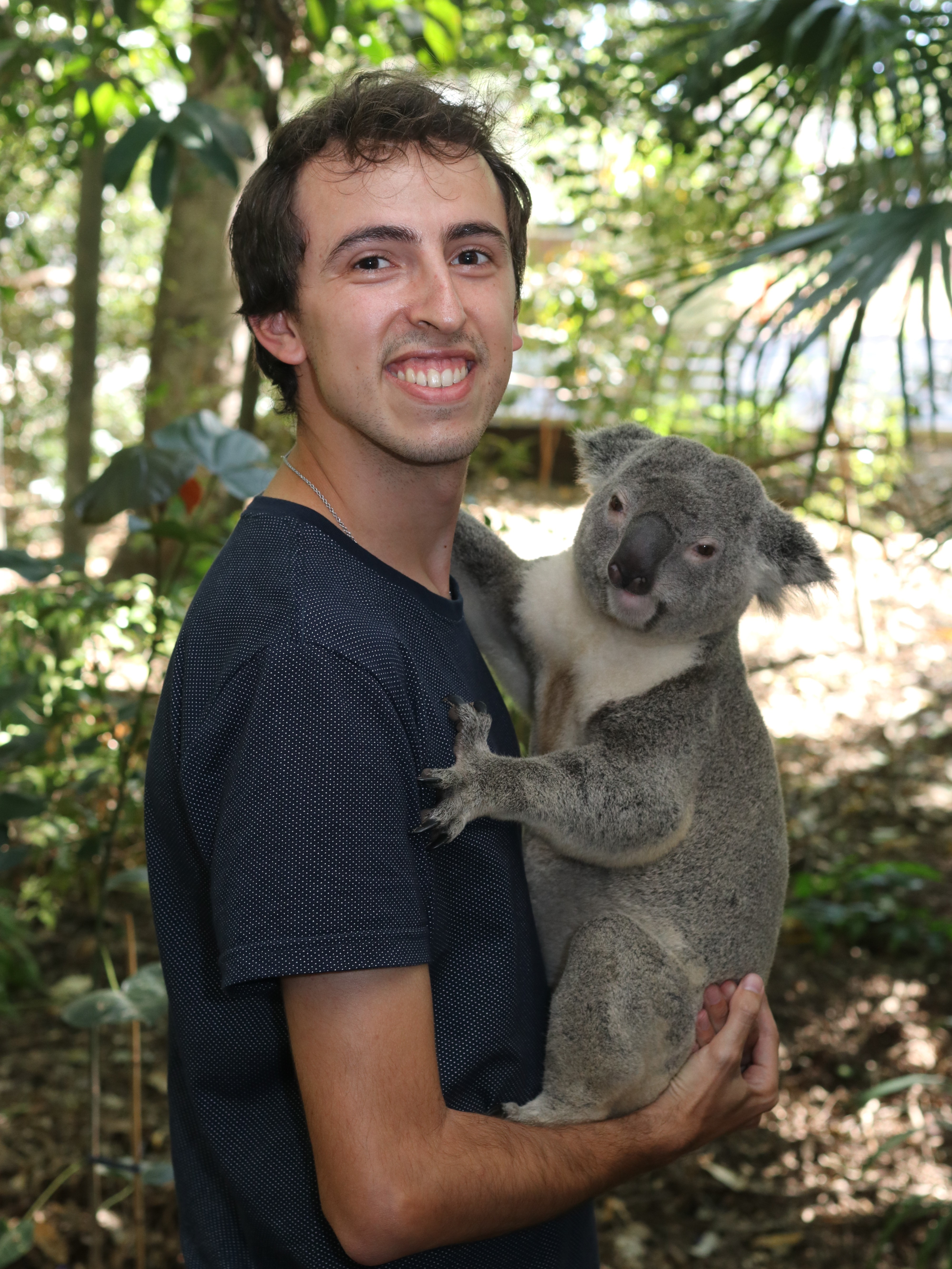 Fernando holding koala