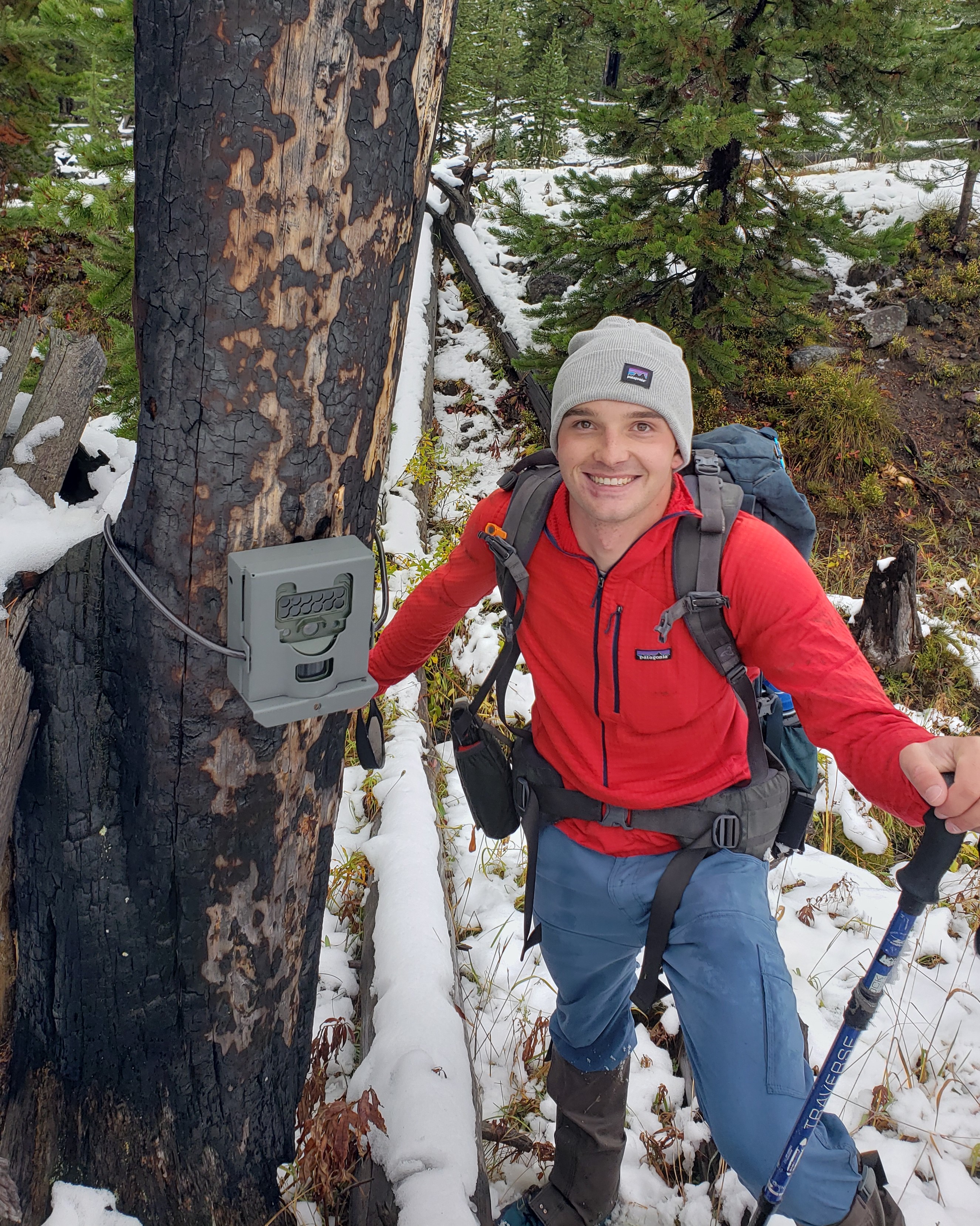 Oscar Dalling and a trail camera