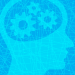 Brain with gears icon