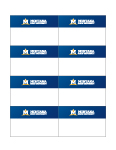Example of MSU branded nametag templates