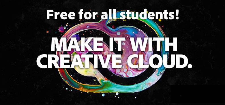 Adobe Creative Cloud free for all students