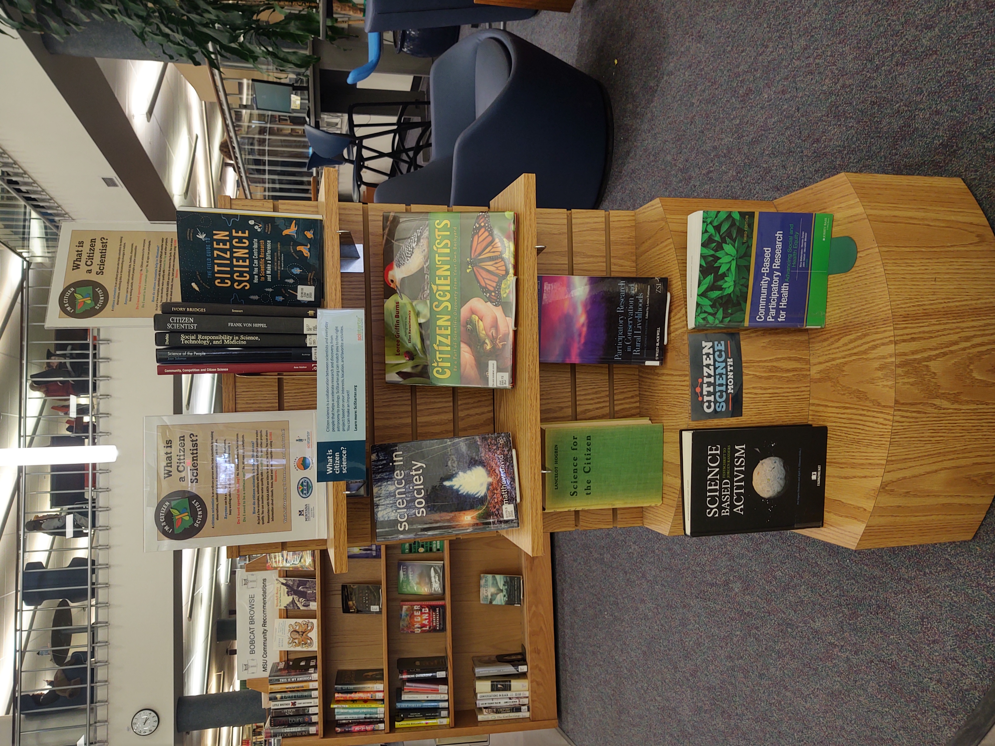 Citizen science book display