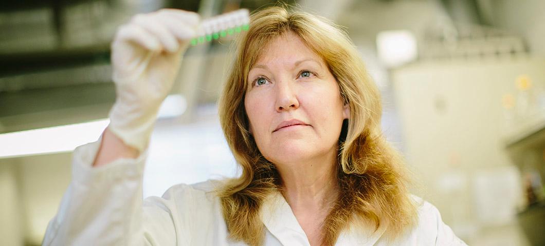 Tess Corbin in her lab