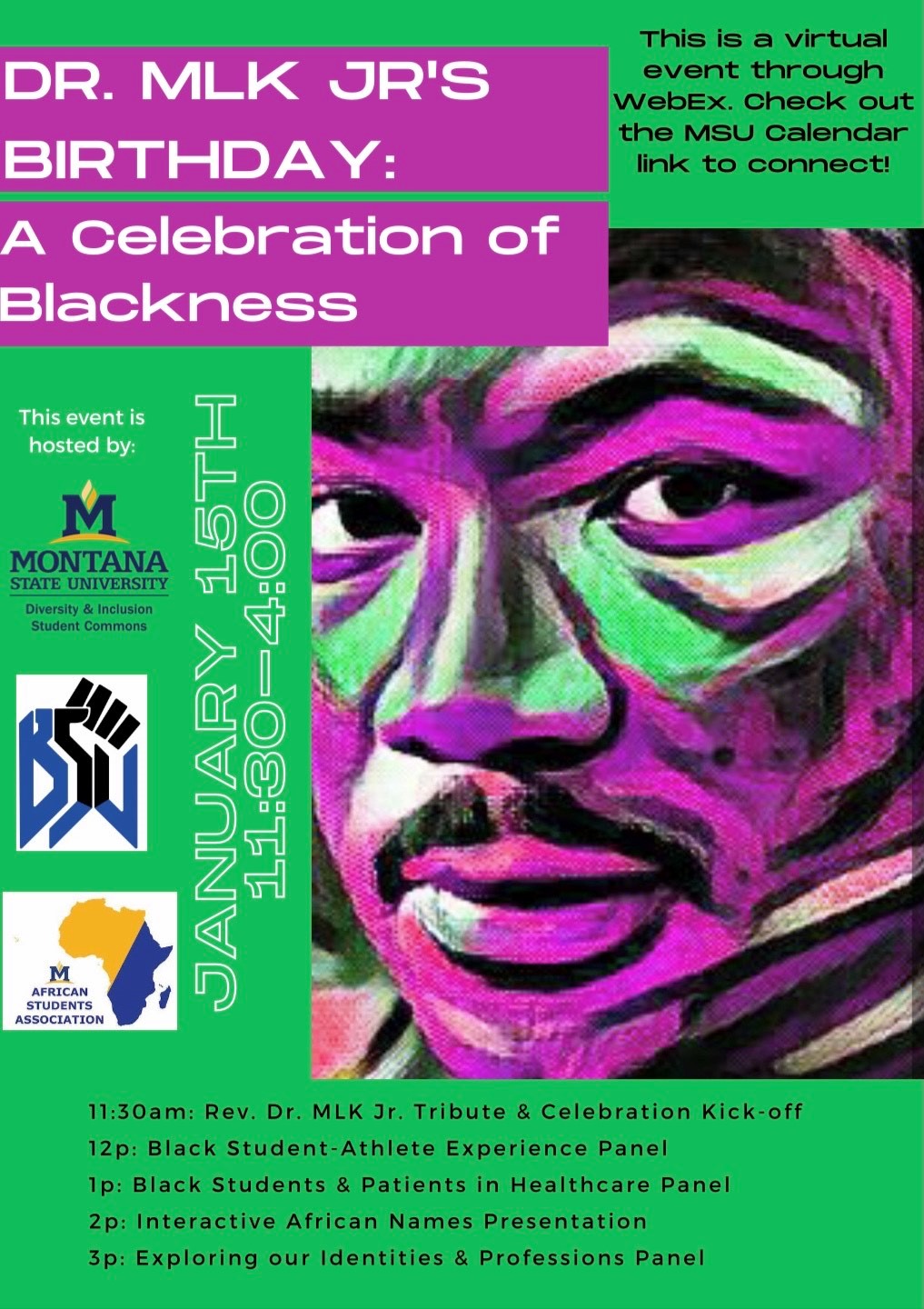 MLK Jr's Birthday Celebration of Blackness, 2021