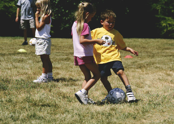 Kids Playing Soccer