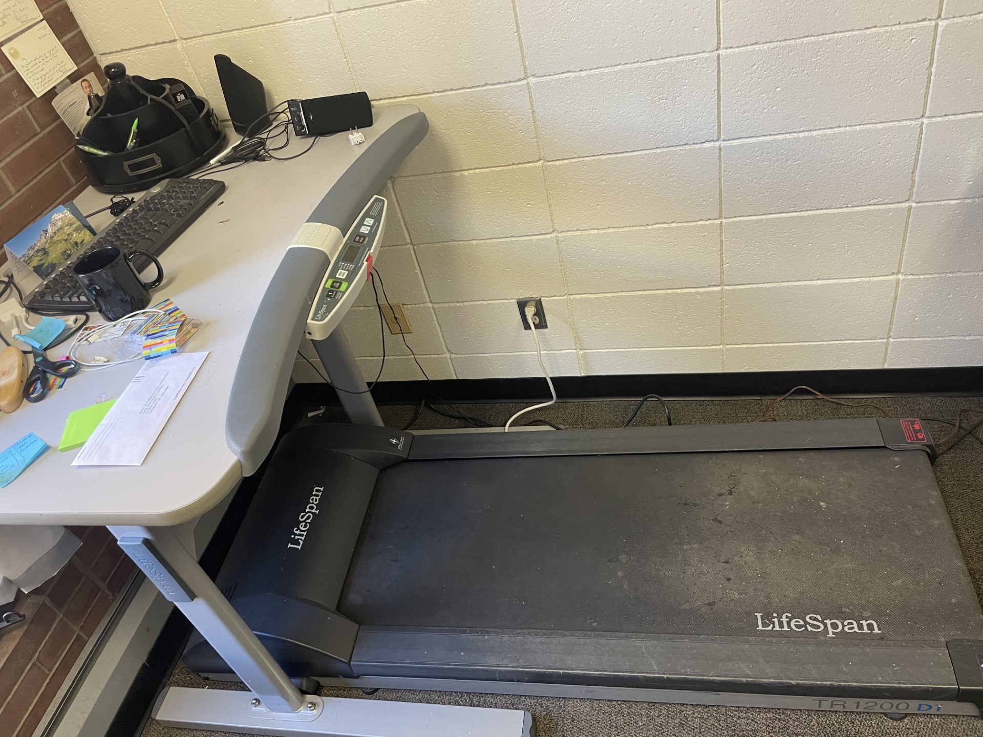 Treadmill side view