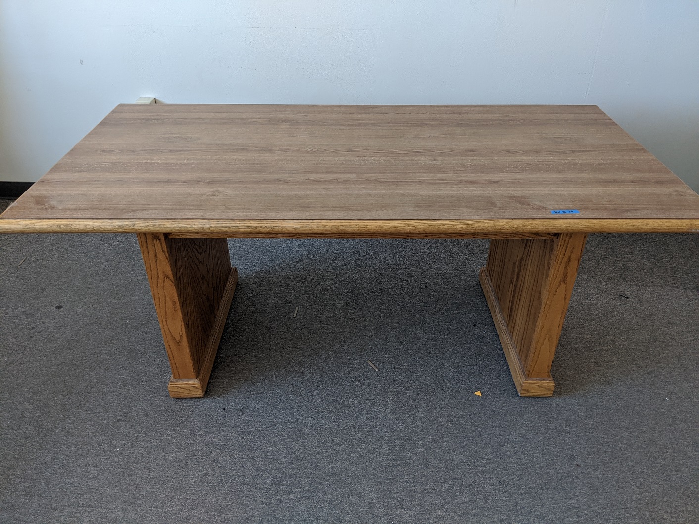 Rectangular oak table