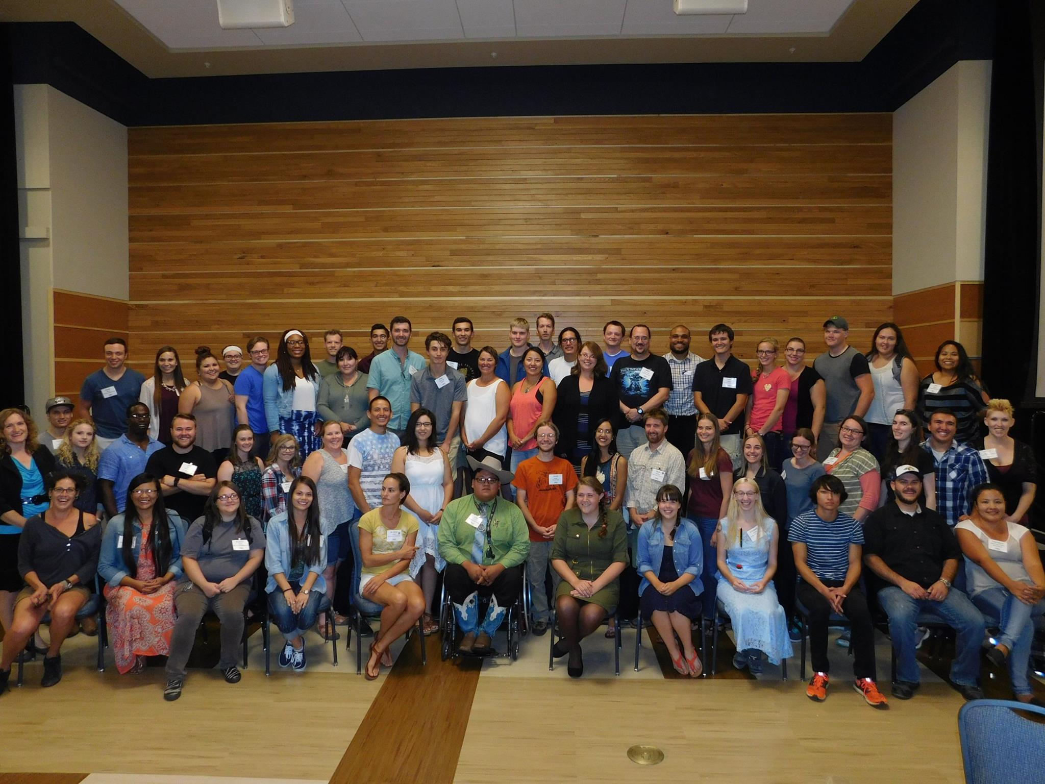 TRiO Cohort 2016 Picture of TRiO Students in the SUB Ballroom A
