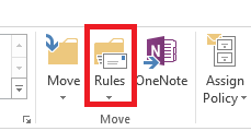 The Rules icon to click.