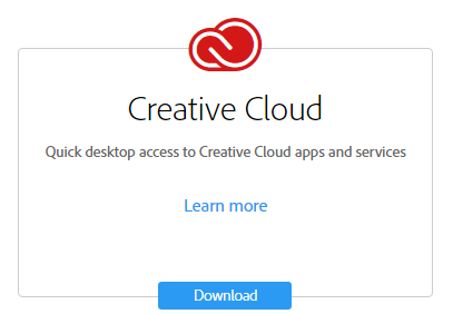 Image showing red creative cloud logo