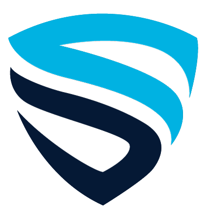 Spirion shield logo image, a blue and black shield
