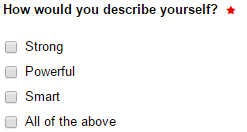 checkbox example