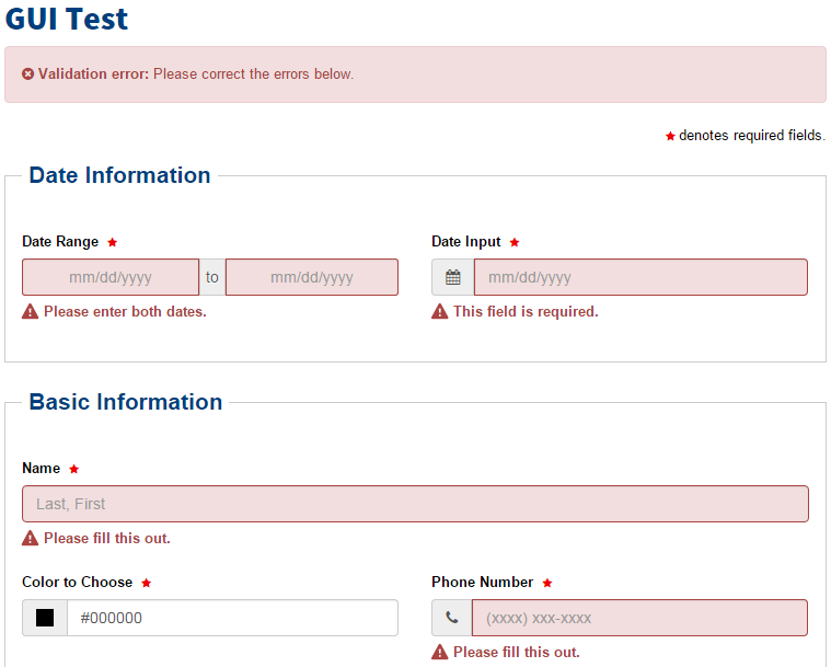 Form with Validation