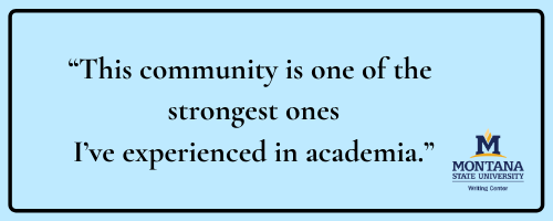 Quote: This community is one of the strongest ones I’ve experienced in academia.