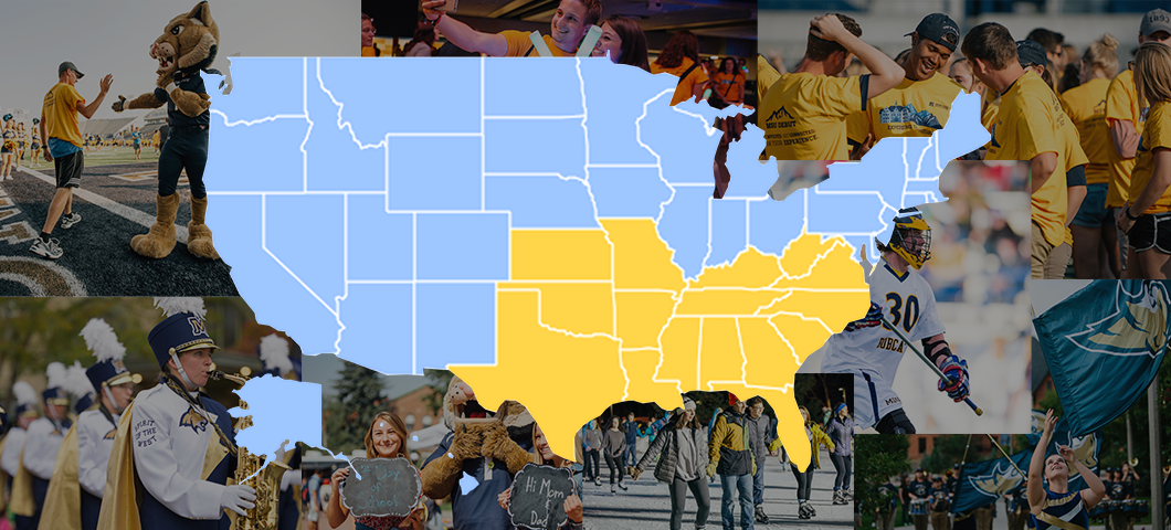 Map of states included in this Southern Regional Bobcat Student Day