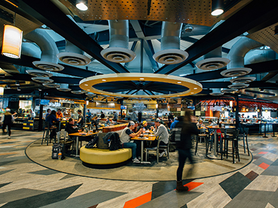 Inside Miller Dining Commons