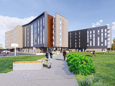 New residence hall concept art