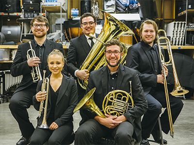 Portrait of Bridger Brass quintet